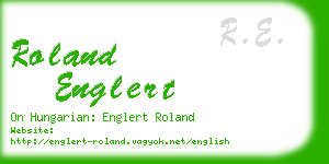 roland englert business card